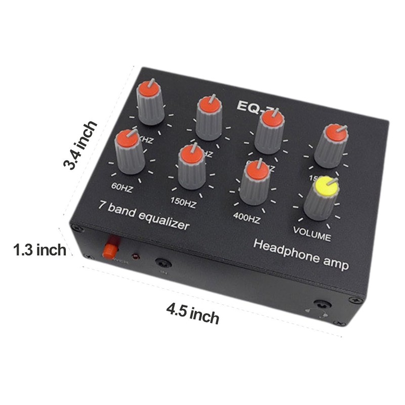 EQ 7 Band Sound Equalizer Home Audio, 2 Channel Stereo