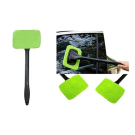 Ultra Clean Windshield and Screen Cleaner, Microfiber Car Window Cleaning Tool, Super Absorbent, Easy to Clean, Washable, and Dryer Safe, Reusable Cloth Pad for Auto Interior and Exterior Glass (1)