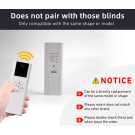 AC114-02-Wireless Control, 2 Channel Blinds Controller for Motorized Roller Shades and Blinds