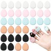 "Ainvhh "40 PCS Mini borla de maquillaje triangular borla de