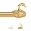 TANGWIN Gold Curtain Rods for Windows 48 to 84 Inch(4-7ft),1