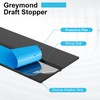 Greymond Silicone Door Seal Strip, Door Sweep Weather Stripping Tape