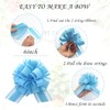 5 Pieces 6 inches Large Pull Bows, Bow for Gift