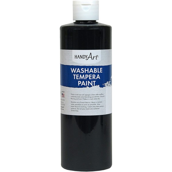 Handy Art Washable Paint 16 ounce, Black