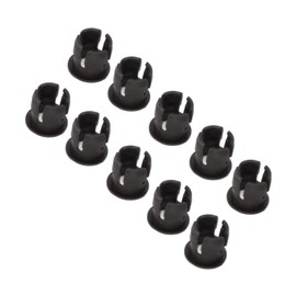 LED Light Mounting Brackets, 200 Pieces 5 mm LED Holder Lamp Holder Flat Buckle Light Emitting Diode Clips Brackets Plastic Mounting Holder Lamp Holder (Black)