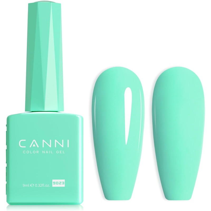 CANNI- Esmalte de uñas en gel verde pastel, 1 pieza