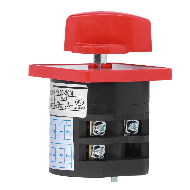 Changeover Switch PC Flame Retardant Combination Selector Switch 2 Sections