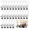 GOTRUST 25pcs Portable Laundry Hooks, Anti-Slip Boot Hanging Hold Clips,