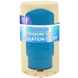 Round Well Pressure Tank Cover (5°F) - Insulated Well Pump Cover - Water Well Tank Covers - Thickened 3 Layers Water Well Tank Covers Insulated for Winter Freeze Proof, 16"Dia x 54"H, Beige