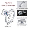 925 Sterling Silver Rings for Women,Girls. Fake Wedding/Engagement Rings for