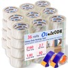 Oleitodh 36 Rolls Clear Packaging Tape with 2 Free Dispenser,