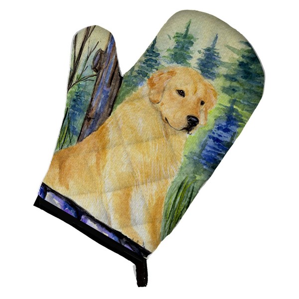 Caroline's Treasures SS8111OVMT Golden Retriever Oven Mitt, Large, multicolor