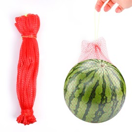 200pcs Watermelon Nets, Hammock Melon Nets for Trellis Vertical Garden Growing, 18inch for Garden, Honeydew Melon Mesh Bag with Drawstring