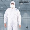 Overol Master - Overol Lavable Impermeable Comodo (Blanco, M)