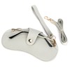 Soleebee Portable Eyeglasse Pouch with 2 Lanyards, Soft Leather Glasses