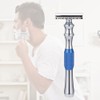 Man Shaving Razor Classic Double Edge Razor and Base Safety