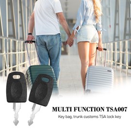 Pack of 2 TSA Keys 007, TSA007 Keys, Multifunctional Luggage Keys, Travel Luggage Suitcase Bag, TSA Lock Key for TSA007 Luggage
