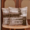 Jecuwo Brown Grey Throw Pillow Covers 18x18 Set of 2,