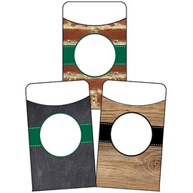 Schoolgirl Style - Industrial Café | Library Pockets, 6 Designs, 36 Pack, Classroom Décor