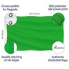Solid Green Flag – Plain Green Flag - Double-sided Print