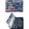 Multilingual Silver Hologram Security Labels Stickers X 150 with Void