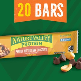 Nature Valley Nature Valley Protein Chewy Bars, Peanut Butter Dark Chocolate, 20 Count, 28.4 oz