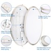 DAKASON 32In Oval LED Flush Mount Light for Kitchen/Living Room,