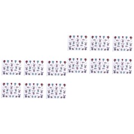 Healvian 12 Sheets 3D Nail Decals Easter Egg Bunny Glitter Nail Art Stickers DIY Craft Kit Vibrant Colors Easy Application