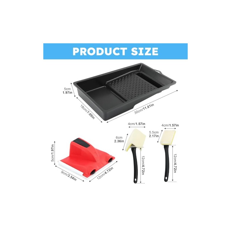 Paint Edger with Trim and Touch-Up Pad, Corner Walls &