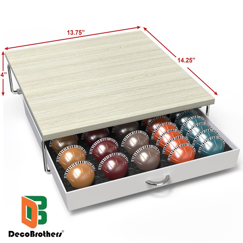 DecoBrothers Supreme Vertuoline Drawer, Holds with 30 Big or 60