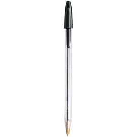 Cristal Xtra Smooth Ball Pen Medium Point Black & Blue Ink 12 Per Box (MS11)