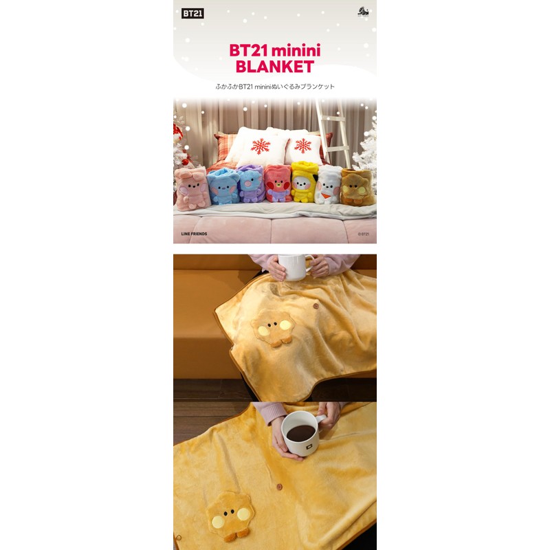 Solomon Shoji BT21 Minini Blanket BRK-BT21-M BLANKET Interior Throw Blanket,