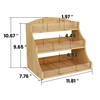 Bamboo Tea Bag Organizer, 3 Layer Tea Chests With Acrylic