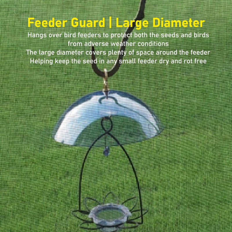 Bird Feeders Protective Cover Prevent Squirrel Clear Bird Feeder Protective
