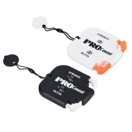 PATIKIL Golf Score Counter 2pcs 2 Digit Score Keeper Mini Golf Shot Stroke Counter Golf Game Score Keeper for Outdoor Sports Scoreboard White+Orange Black+White