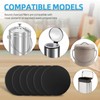 6 Pack Compost Filters for Countertop Bin, 6.7 Inch Charcoal