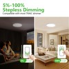 Dimmable 9 Inch LED Flush Mount Ceiling Light, 2700K/3000K/4000K/5000K/6000K CCT