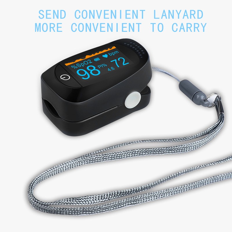 Fingertip Pulse Oximeter Blood Oxygen Saturation Pulse Rate Monitor Detector