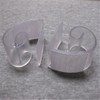 25pcs 3-4.5 cm Transparent Plastic Wedding Banquet Table Skirting Clips
