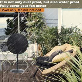 ELONGRIVER Industrial Fan Cover, Waterproof & Dustproof Cover for Wall Mount Fan, Pedestal Fan and Outdoor Fans in Heavy Duty Polyester