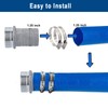 EASTRANS Aluminum Pin Lug Hose Fitting Set, 1-1/4" Hose Shank