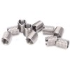 ViaGasaFamido Insert Nut Split Groove Type Stainless Steel 10 Pieces
