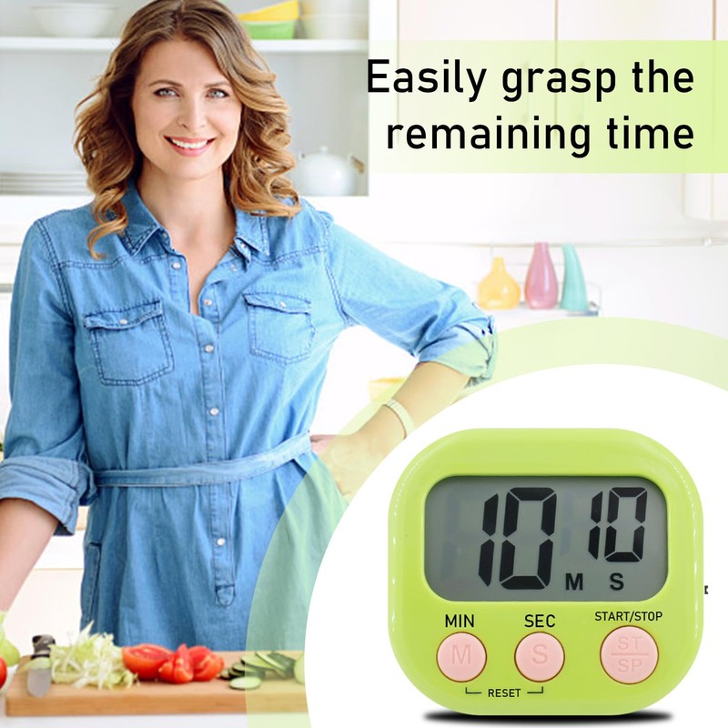 4 Multifunctional Timers, Kitchen Cooking, Children's Teeth Cleaning, Egg Timer,