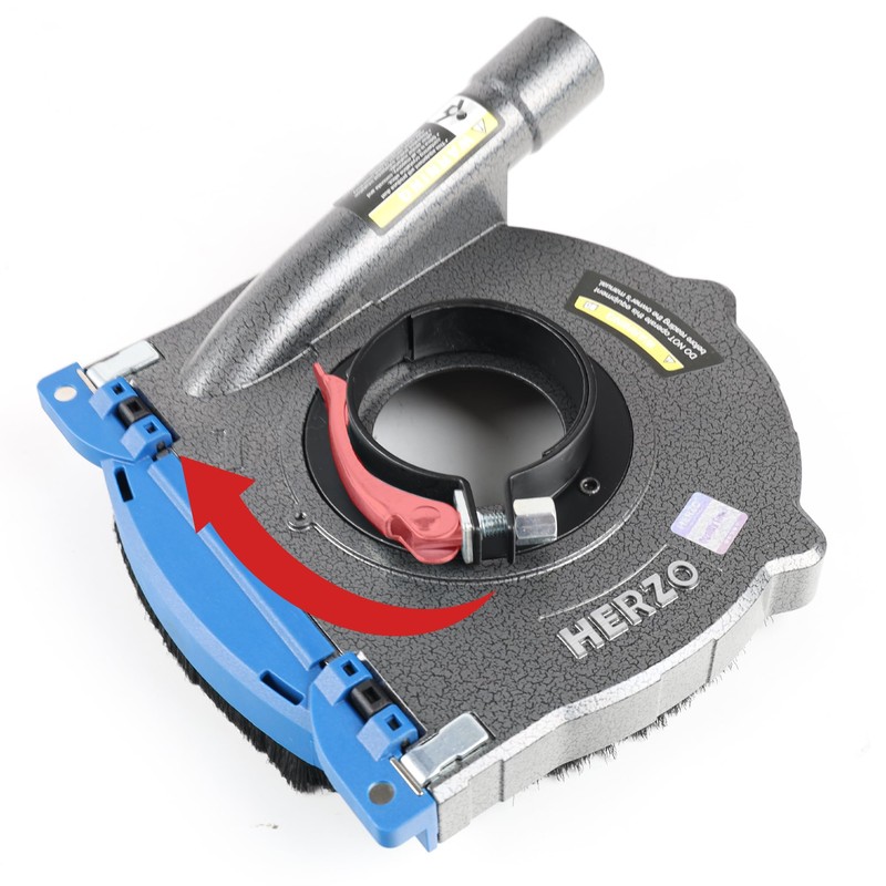 HERZO Aluminum Dust Shroud for Angle Grinder 7 inch