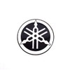 Yamaha Tuning Fork Emblem Sticker, Silver, Genuine Product, 1.8 inches