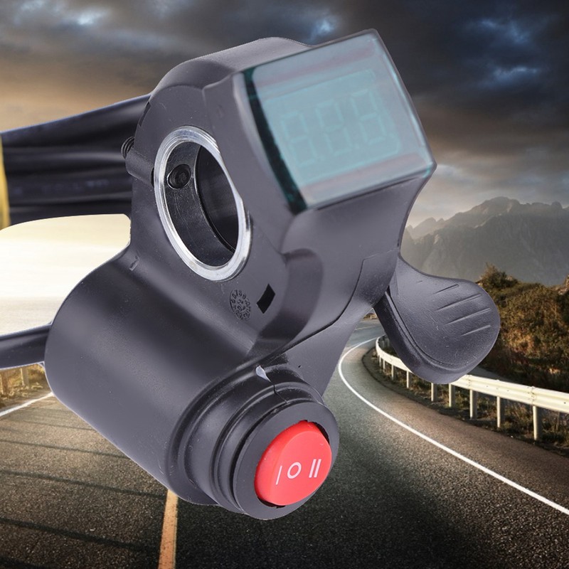 Thumb Accelerator with LCD Digital Battery Voltage Display 3 Speed