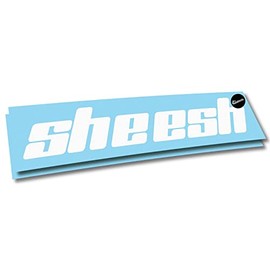 Sheesh Vinyl JDM Decal Sticker - Pick Your Size - Gloss White (8 inch)