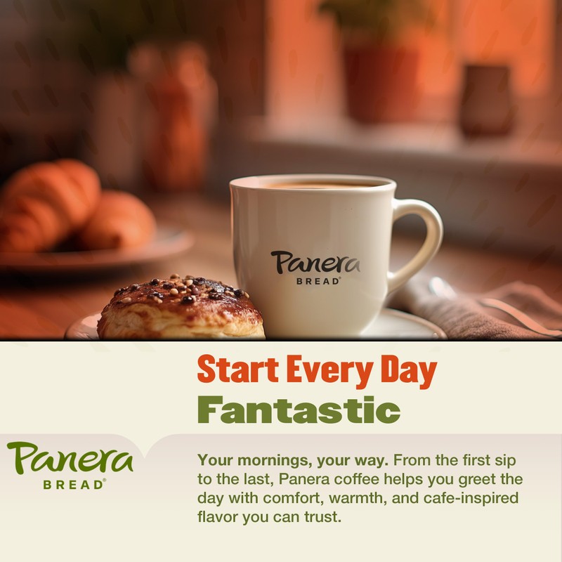 Panera Bread Cinnamon Roll Coffee Cups - Medium Roast Single