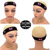 2 Pcs Rose Red Melt Bands, Adjustable Wig Bands, 1.4