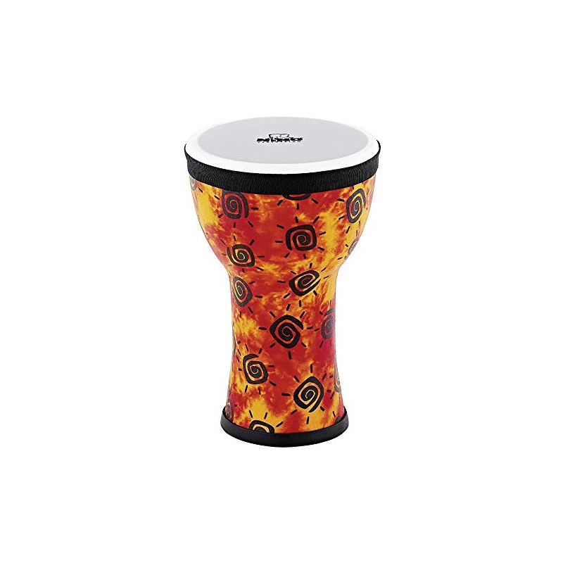 Nino Percussion NINO-EMDJ-SU Elements Mini Synthetic Djembe, Sunshine